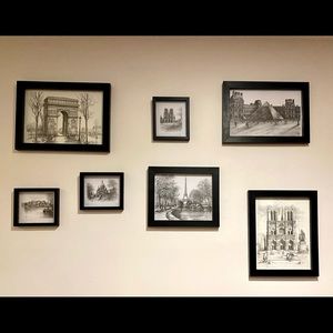 Wall Art - Original France frames.